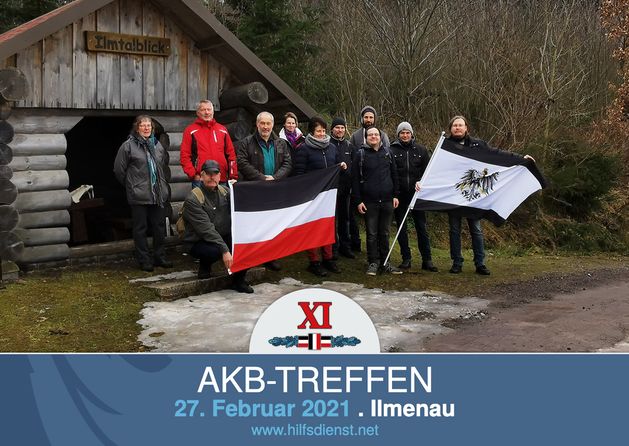 AKB-Treffen in der Nähe von Ilmenau bei eisigem Wetter.