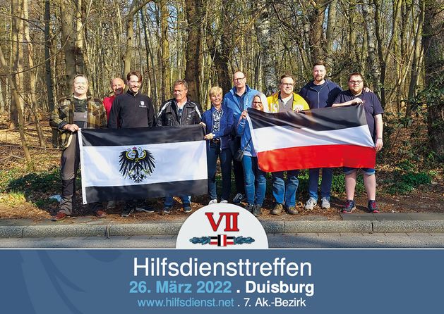 Hilfsdiensttreffen mit Frühlingsspaziergang am Duisburger Kaiserberg.