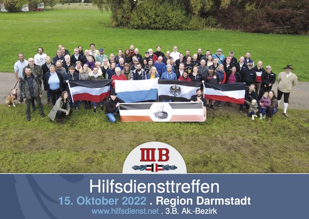 Kameraden des III.B. Ak.-Bezirkes beim ersten Süddeutschen Hilfsdiensttreffen.