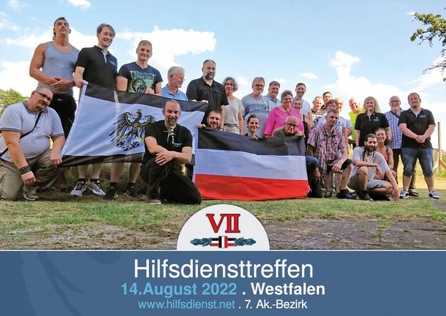 Hilfsdiensttreffen in der preußischen Provinz Westfalen.