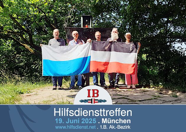 Hilfsdiensttreffen mit Ehrung im Münchener Luitpoldpark.
