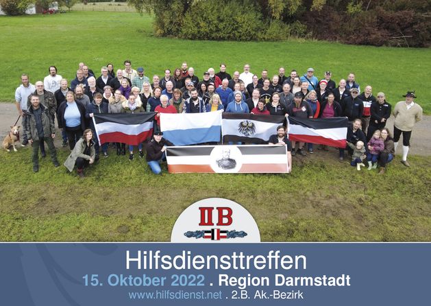 Kameraden des II.B. Ak.-Bezirkes beim ersten Süddeutschen Hilfsdiensttreffen.