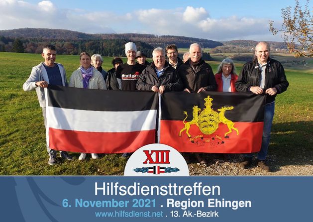 Hilfsdiensttreffen in der Nähe von Ehingen.