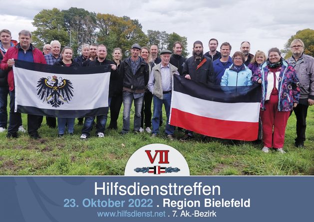 Hilfsdiensttreffen in uriger Umgebung in der Region Bielefeld.