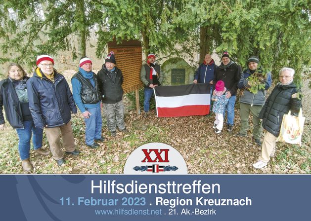 Hilfsdiensttreffen mit anschließender Wanderung zum Gedenkstein an Preußens Erhebung.