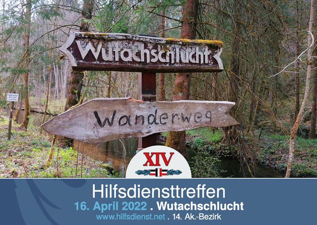 Wander-Hilfsdiensttreffen mit Vortrag in der Wutachschlucht.