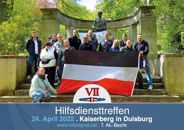 Denkmal-Kultour und regionales Hilfsdiensttreffen am Kaiserberg in Duisburg.