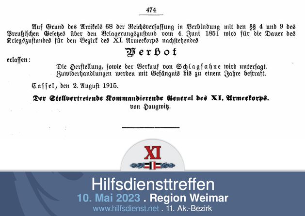 Arbeitsgruppe Amtsblätter im XI. Ak.-Bezirk.