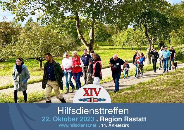 Hilfsdiensttreffen im XIV. Ak.-Bezirk in der Region Rastatt.