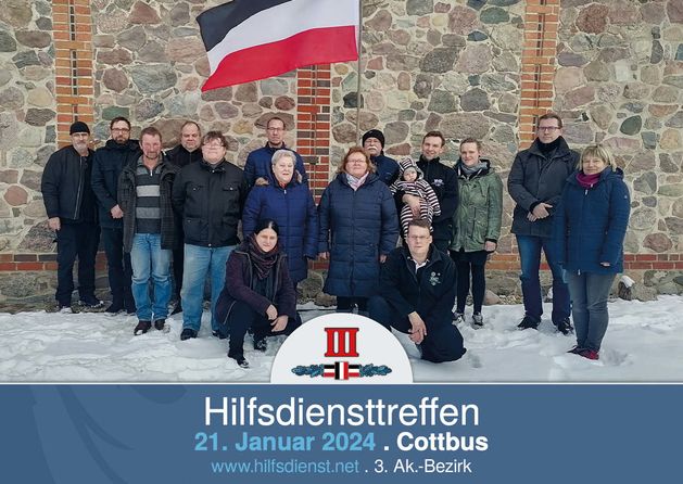 Hilfsdiensttreffen südlich von Cottbus.