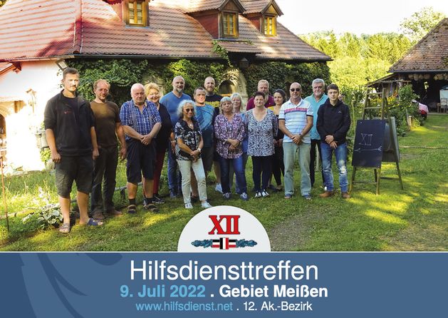 Hilfsdiensttreffen im Gebiet Meißen.