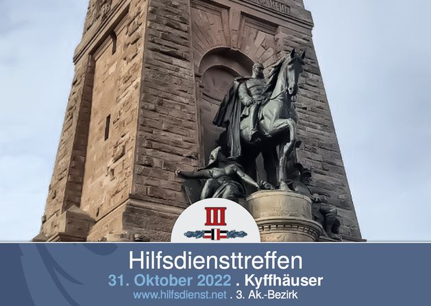 Hilfsdiensttreffen am Kyffhäuser-Denkmal.
