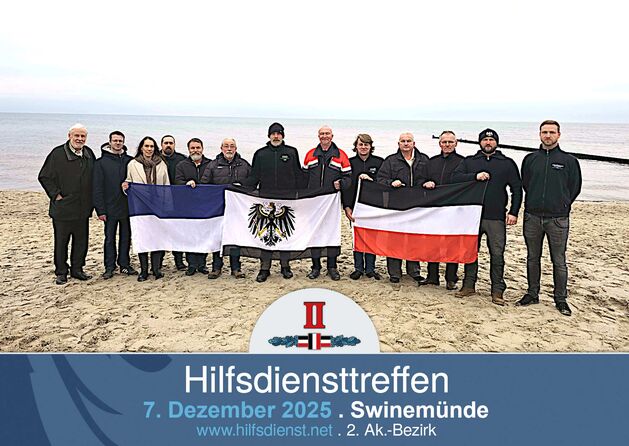 Hilfsdiensttreffen in der Region Swinemünde.