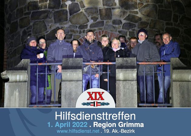 Hilfsdiensttreffen zu Ehren Bismarcks in der Region Grimma.