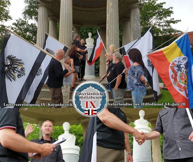 Leitervereidigung im Königin-Luise-Tempel.