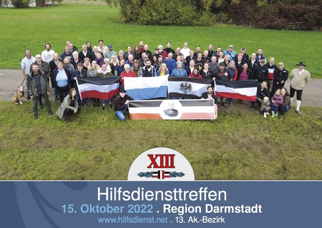 Kameraden des XIII. Ak.-Bezirkes beim ersten Süddeutschen Hilfsdiensttreffen.