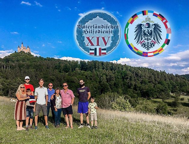 1. ordentliches Treffen des XIV. AK-Bezirks auf der Burg Hohenzollern.