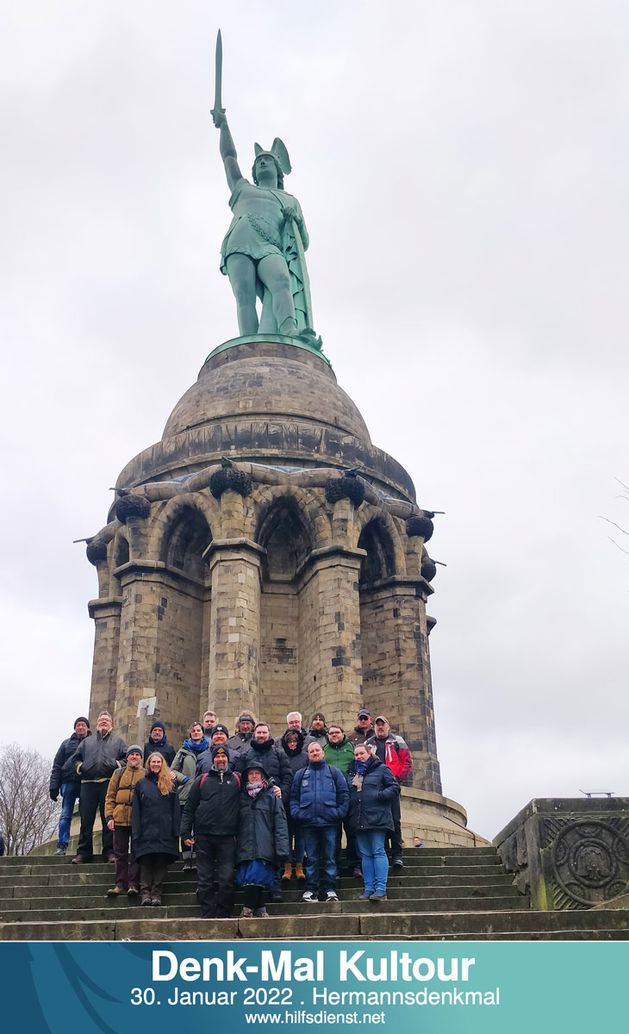 Familienausflug in den Teutoburger Wald zum Denkmal des Cheruskerfürsten.