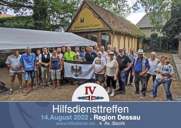 Hilfsdiensttreffen im Gebiet Dessau.