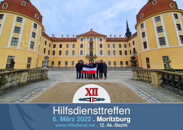 Kurzentschlossenes Hilfsdiensttreffen in Moritzburg bei Dresden.