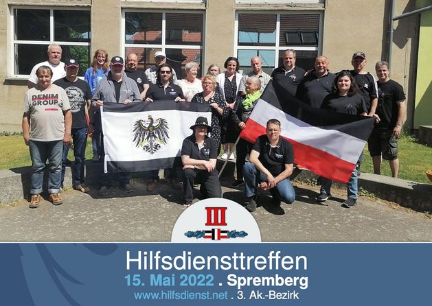 Hilfsdiensttreffen bei herrlichem Kaiserwetter in der Niederlausitz.