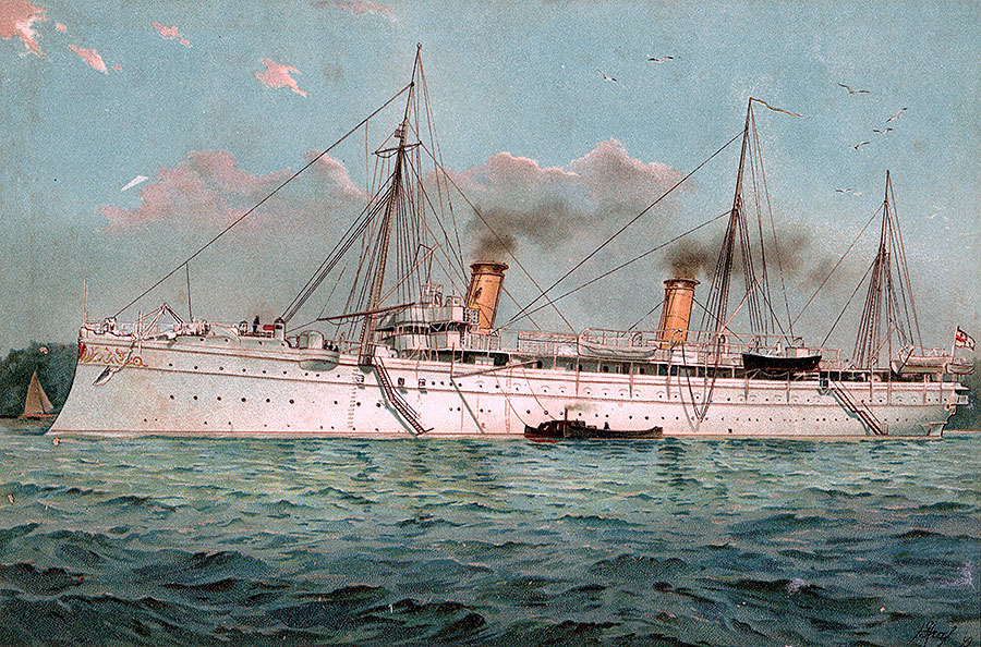 S.M.Y. Hohenzollern, 1902, Quelle: Wikipedia, gemeinfrei