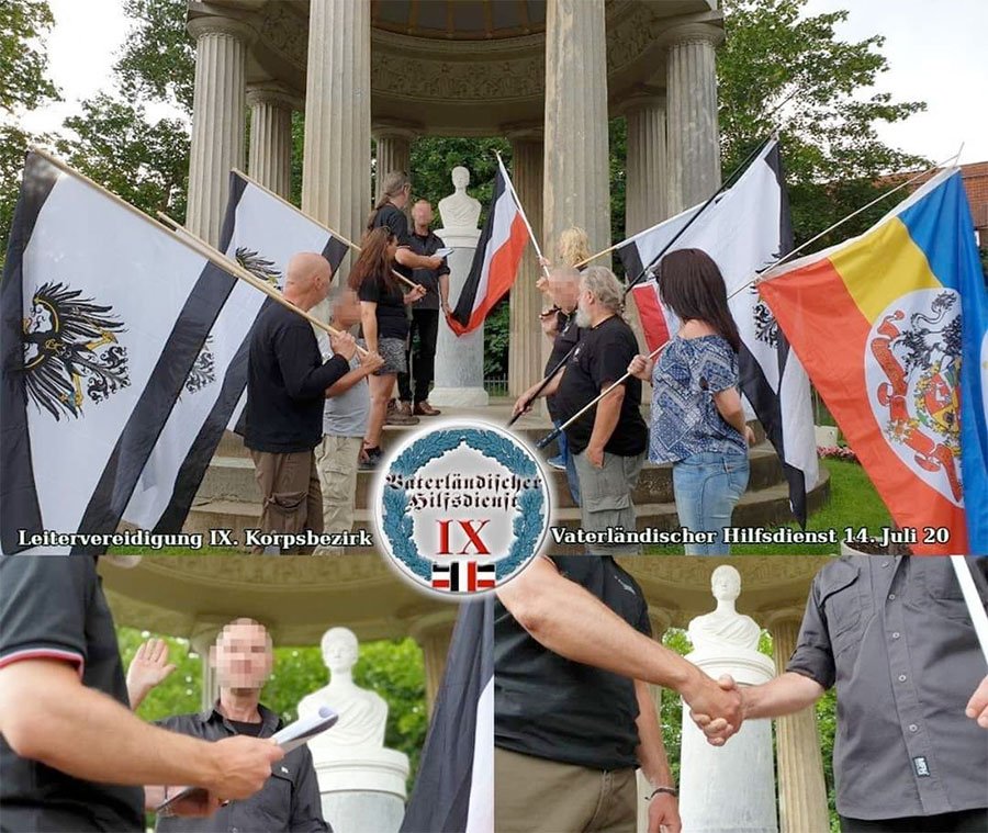 Vereidigung des neuen AK-Leiters für den IX. Armeekorpsbezirk.